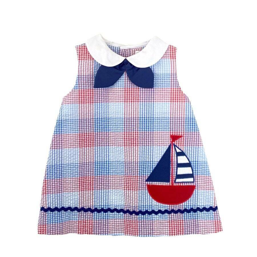 Sail Away Searsucker Dress