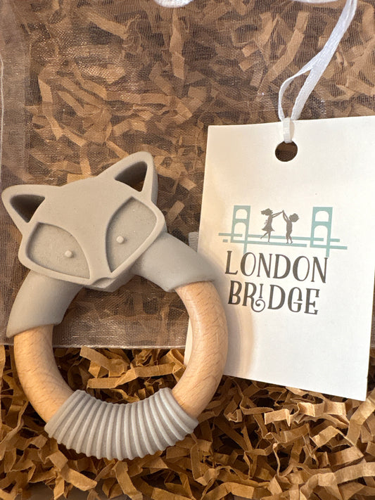 Silicone & Wood Teething Ring
