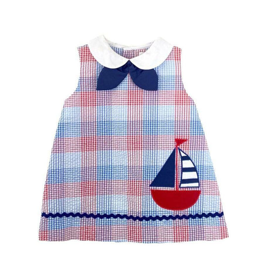 Sail Away Searsucker Dress